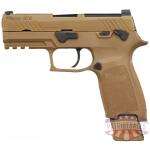 SIG M18 COMMERCIAL 9MM 3.9" - SIGLITE (1)17&(2)21RD COYOTE