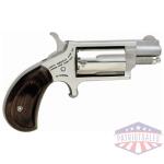 NAA MINI-REVOLVR 22WMR 1-1/8" - S/S MATTE WOOD