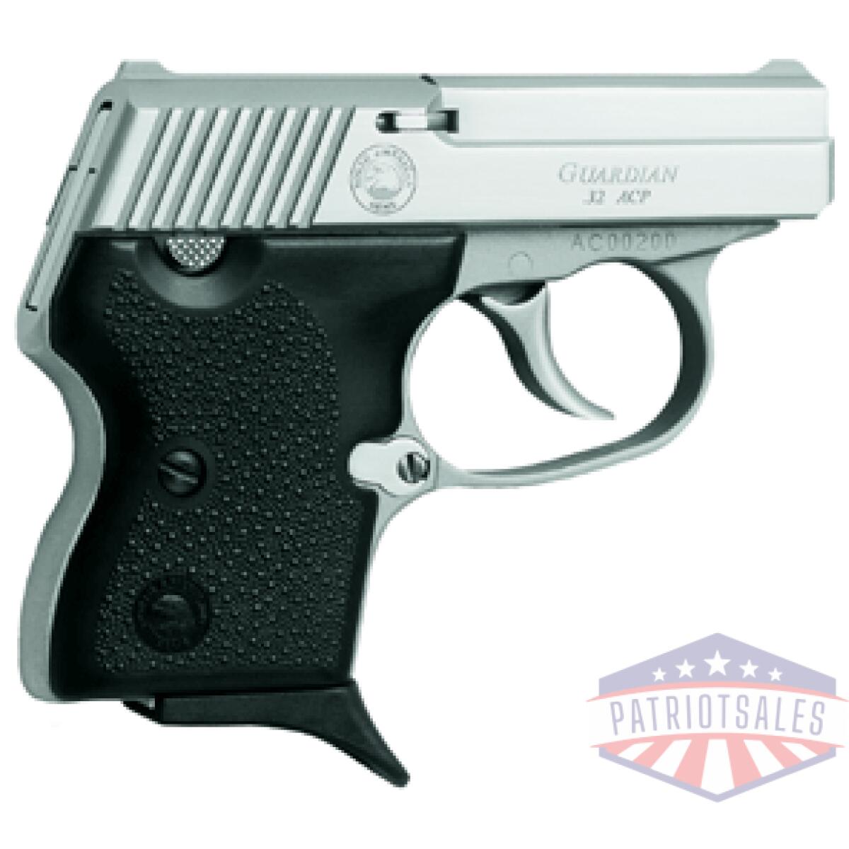 Naa guardian 32acp 6+1 shot - ss/polymer silver black syn - image 1