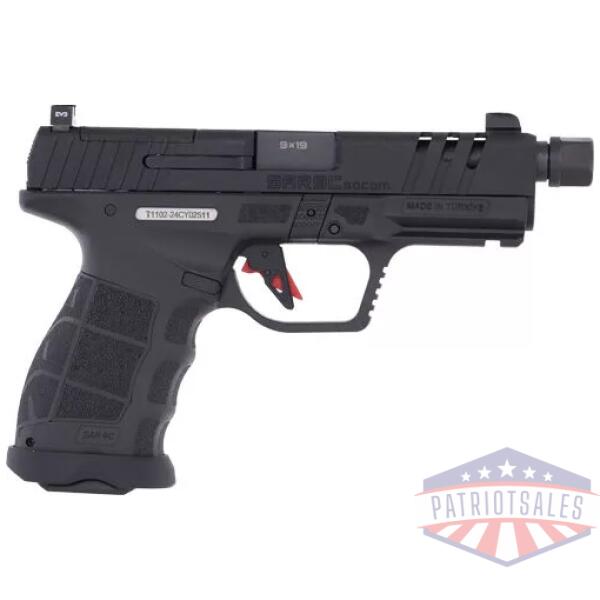 SAR USA SAR9 COMPACT SOCOM 9MM - 4.7" BBL 15/21 RD MAG BLACK