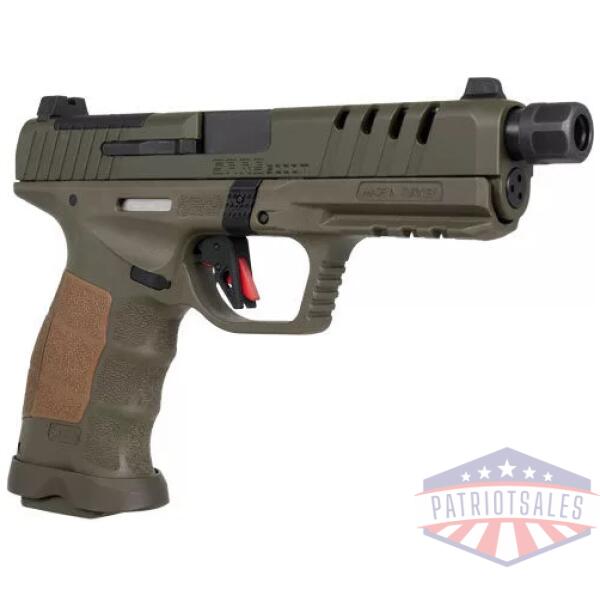SAR USA SAR9 SOCOM 9MM - 5.2" BBL 17/21 RD MAG SF GREEN