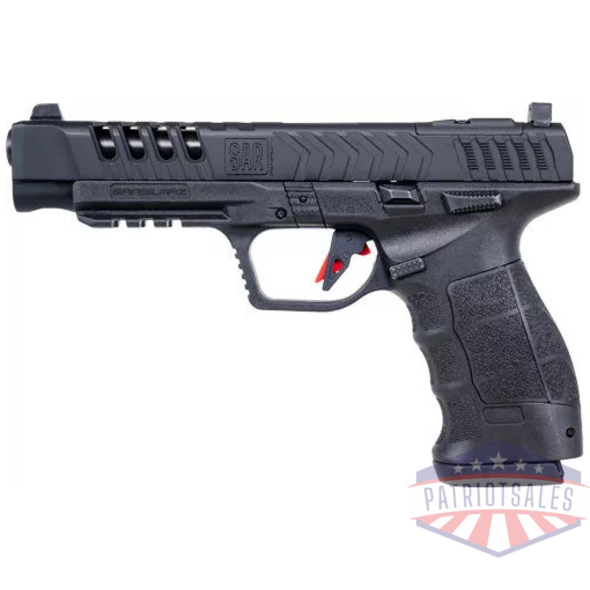Gsarsptg3bl_left - sar usa sar9 sport 9mm gen 3 - 5. 2" bbl 17&19 rd mag black - gsarsptg3bl left