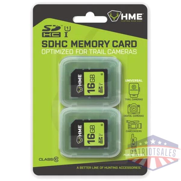 HME SD MEMORY CARD 16GB 2PK