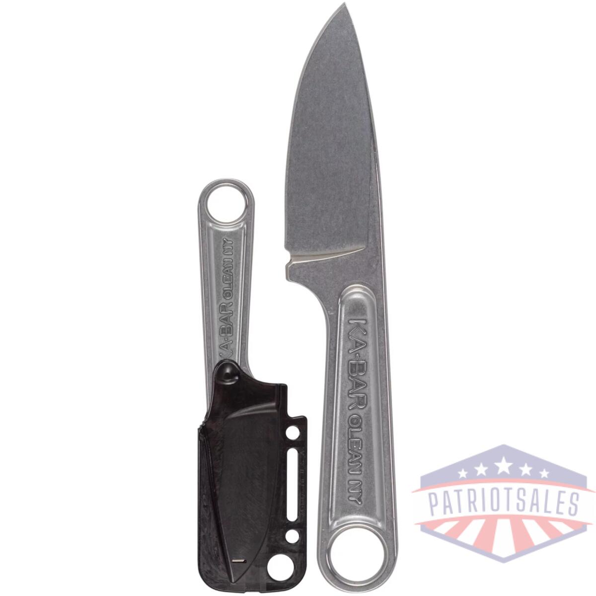 Ka-1119 - ka-bar forged wrench knifeblack hard plastic sheath, str edge - ka 1119