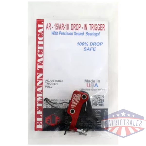 ELFTMANN TRIGGER AR-15 MATCH - CURVED SOCOM ADJ 2.75-4LBS.