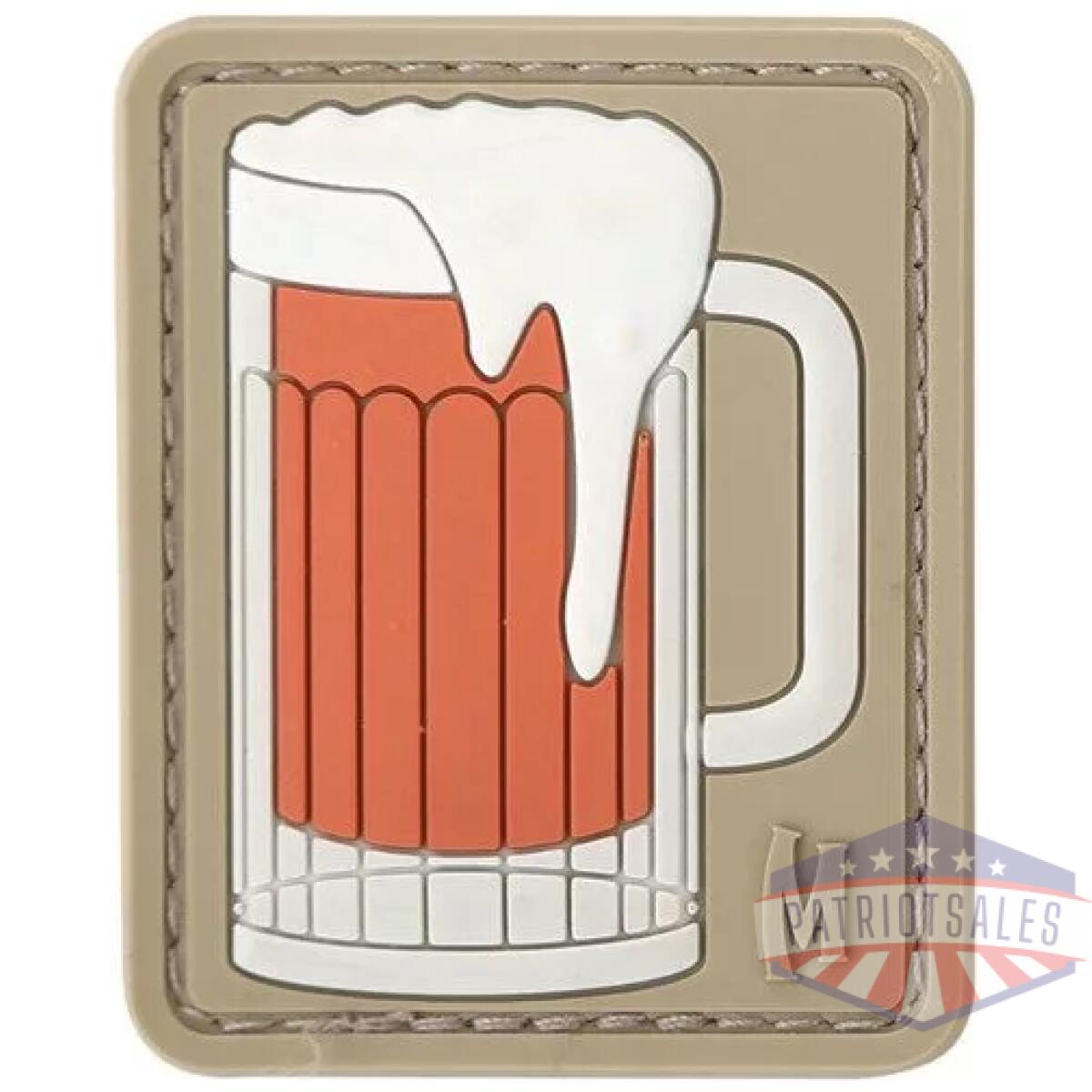 Mxp-pvcpatch-beera - beer mug morale patch - mxp pvcpatch beera