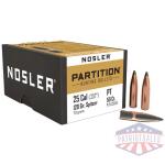 NOSLER BULLETS 25 CAL .257 - 120GR PARTITION 50CT