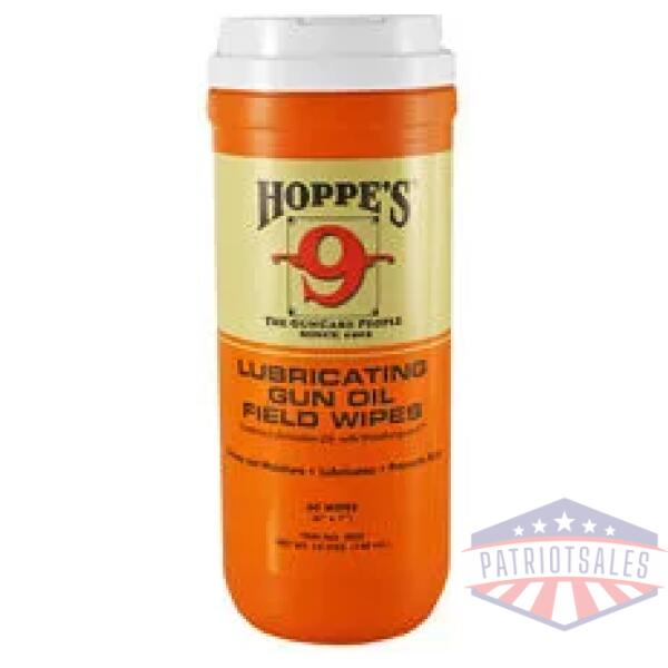 HOPPES GUN OIL WIPES 7X8" 120CT