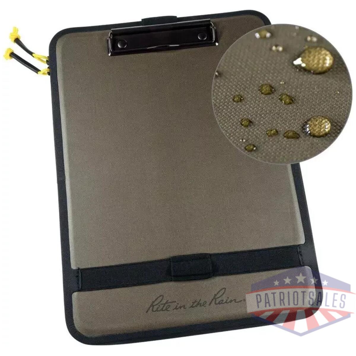 Monsoon field desk/clipboard w/ storage - olive/black - image 1