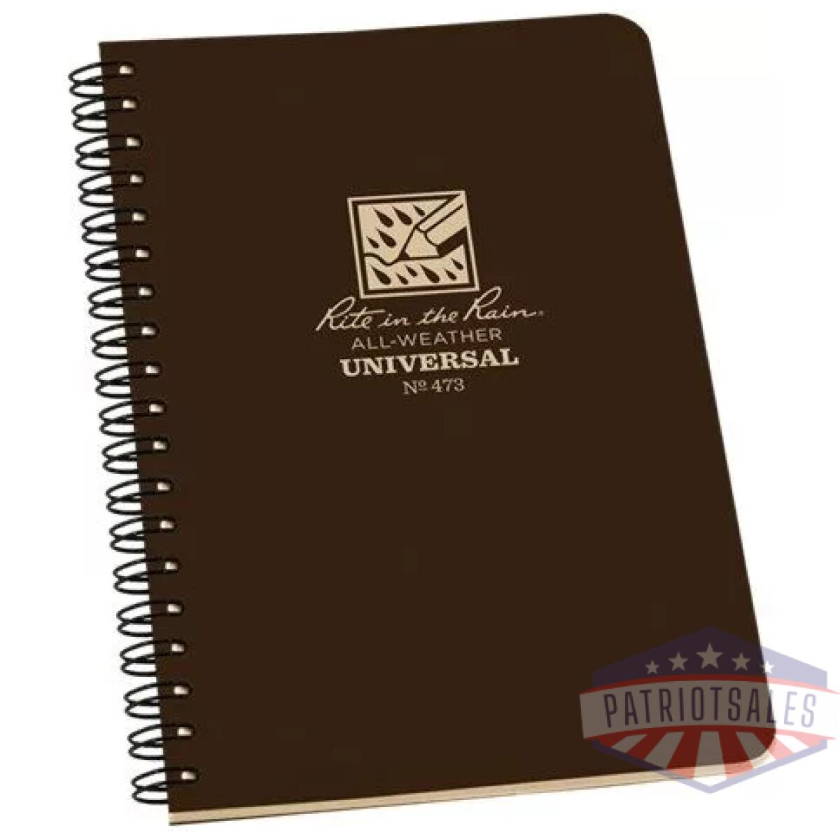 Rir-473 - polydura side-spiral notebook (4. 875'' x 7'') - rir 473