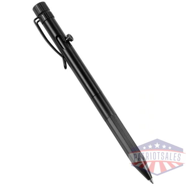 Bolt-Action Pen - Black w/ Black Ink