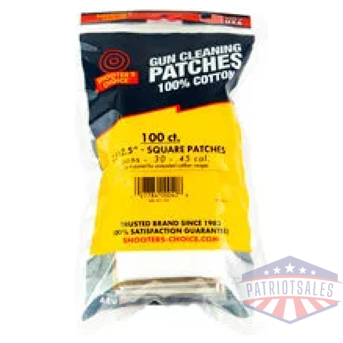 Scshf-917-100_1 - shooters choice 100pk 2. 5" patch - scshf 917 100 1