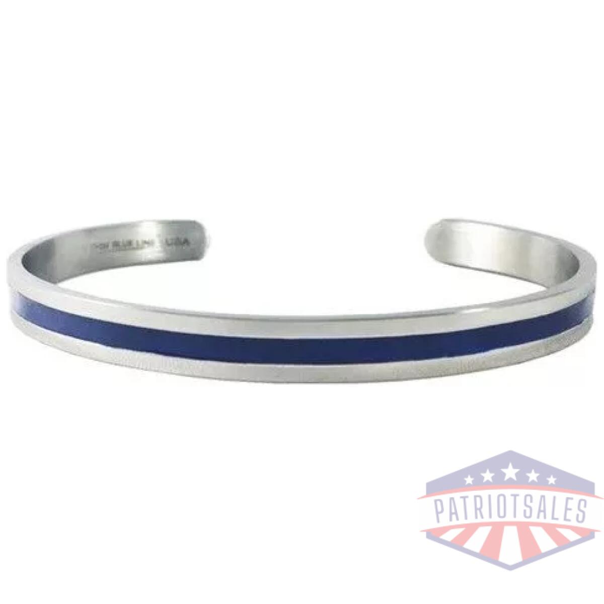 Women's thin blue line bangle - image 1