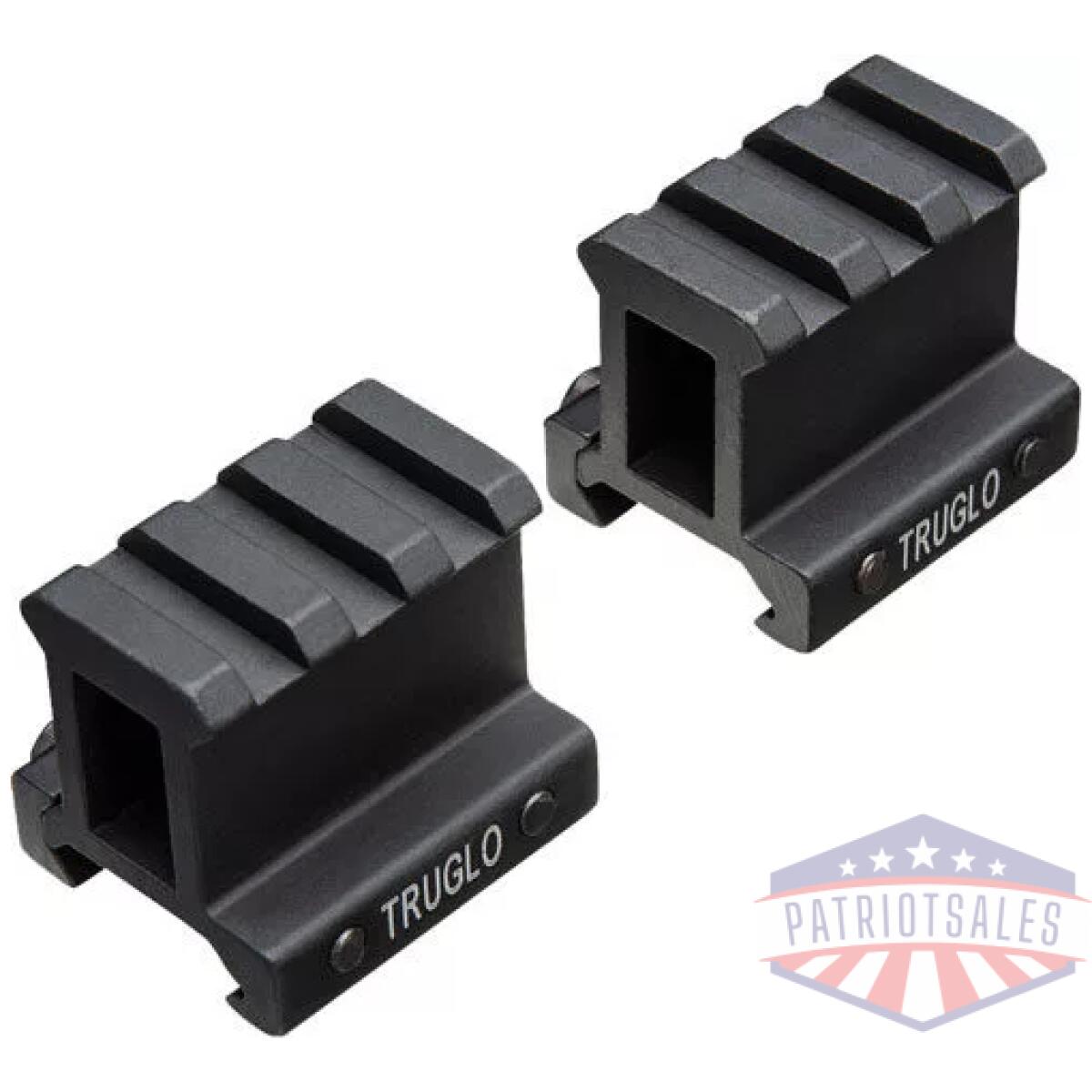 Truglo 2-piece picatinny riser - mount 1" rise 1. 36" length - image 1
