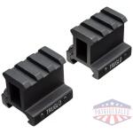 TRUGLO 2-PIECE PICATINNY RISER - MOUNT 1" RISE 1.36" LENGTH