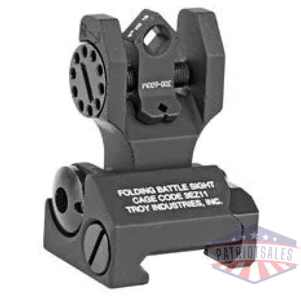 TROY FLDNG REAR DI-OPTC SGHT TRIT BK