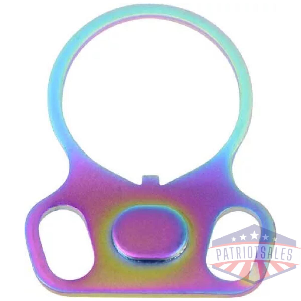 Guntec ar15 ambi single point - sling adapter rainbow pvd - image 1