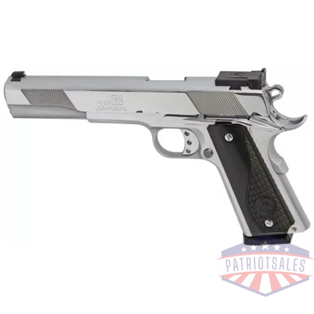 Gij34_left - iver johnson eagle xl - 45acp 6" adj polished chrome - gij34 left
