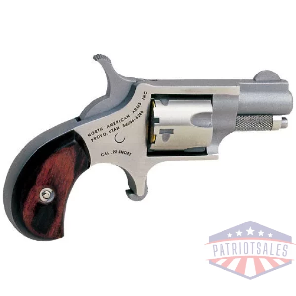 NAA MINI-REVOLVER 22 SHORT - 1-1/8" STAINLESS WOOD