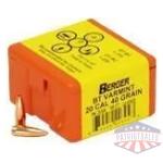 Berger Match Grade Varmint Bullets .20 cal .204" 40 gr BT VARMINT 100/box