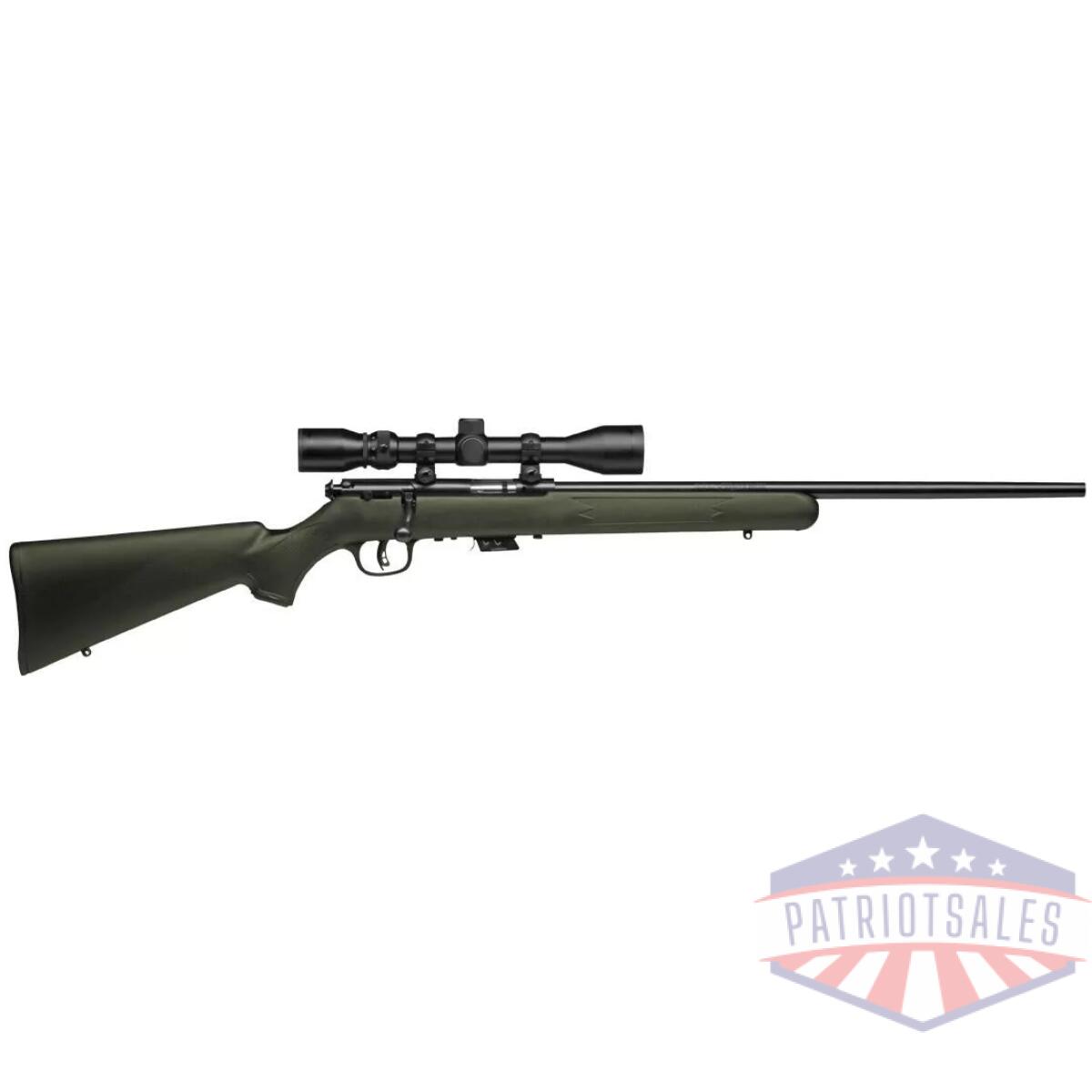 Savage mark ii fxp rifle. 22 lr 5rd magazine 21" barrel synthetic od green stock 3-9x40mm scope - image 1