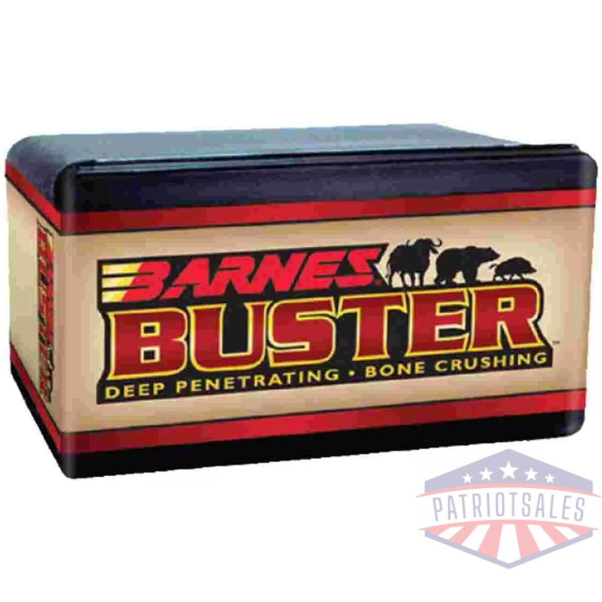 Barnes buster hunting bullets for handguns & lever rifles. 500 s&w. 500" 400 gr fnfb 50/ct - image 1