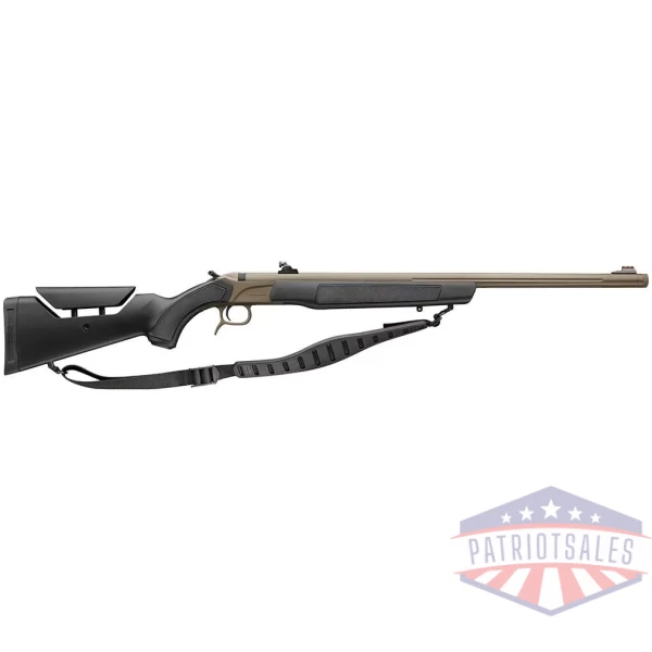 CVA Accura LR-X Muzzleloader Rifle .50 Cal Magnum 30" 3/4x24 Threaded Cerakote FDE Williams Peep Sights