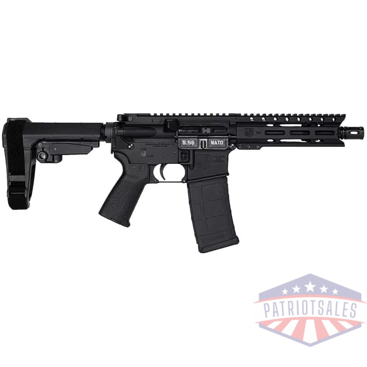 Diamondback db15 pistol 5. 56mm 30rd magazine(1) 7" barrel 6" m-lok rail sba3 brace black - image 1