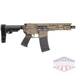 Diamondback DB15 Pistol 5.56mm 30rd Magazine(1) 7" Barrel 6" M-LOK Rail SBA3 Brace FDE
