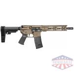 Diamondback DB15 Pistol 300 Blackout 30rd Magazine(1) 10" Barrel 9" M-LOK Rail SBA3 Brace FDE