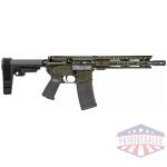 Diamondback DB15 Pistol 5.56mm 30rd Magazine(1) 10" Barrel 9" M-LOK Rail SBA3 Brace OD Green