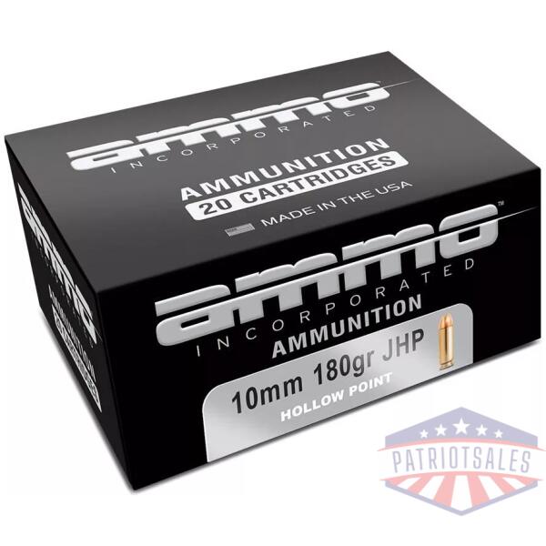 Ammo Inc Signature Handgun Ammunition 10mm Auto 180 gr JHP 1195 fps 20/ct