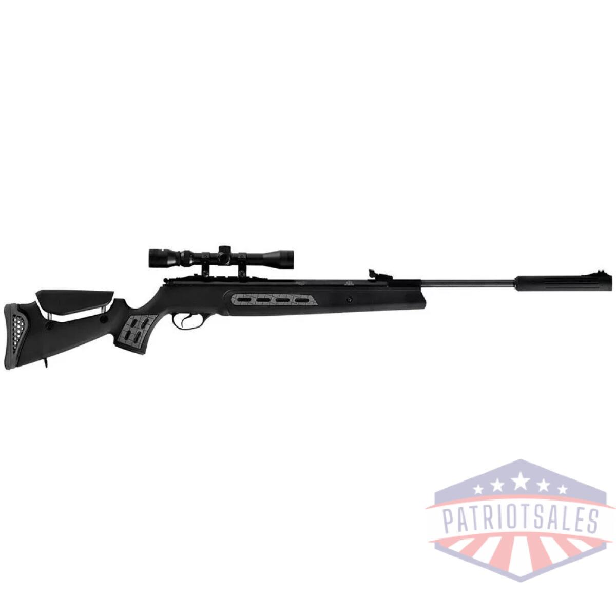 Hatsan mod 125 spring sniper combo air rifle 22 cal 1200 fps black syn - image 1