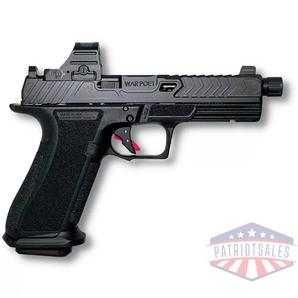 Shadow Systems DR920 WAR Poet Handgun 9mm Luger 17rd Magazines(2) 5" Fluted Threaded Barrel w/Holosun 507C