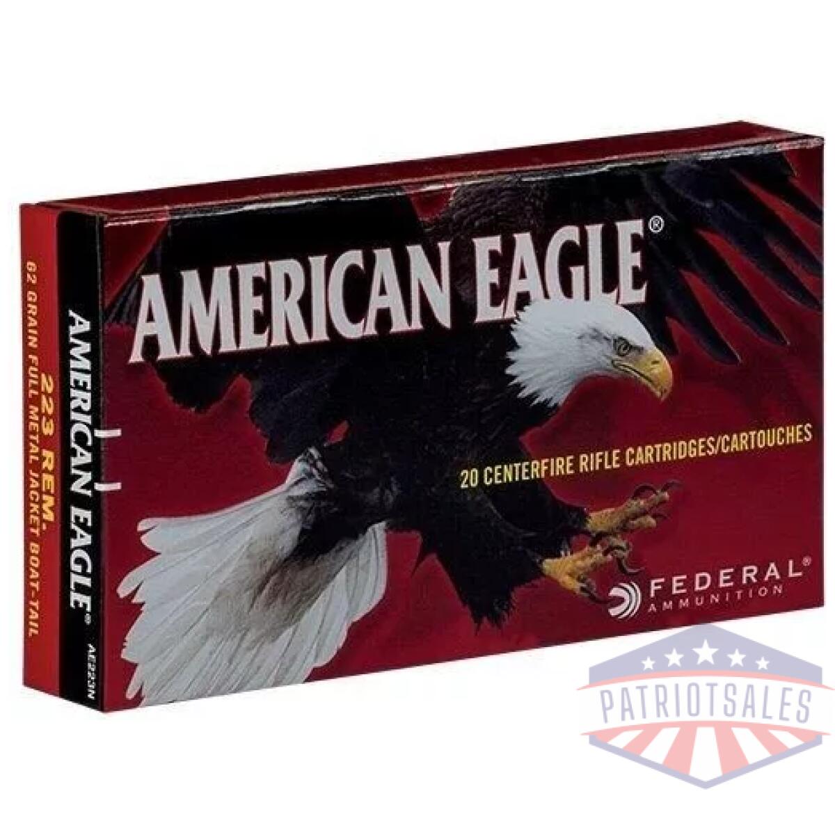 Https3a2f2fmedia. Chattanoogashooting. Com2fimages2fproduct2ffaae223nc2ffaae223nc - federal american eagle rifle ammunition. 223 rem 62 gr fmj 3020 fps 500/ct - https3a2f2fmedia. Chattanoogashooting. Com2fimages2fproduct2ffaae223nc2ffaae223nc
