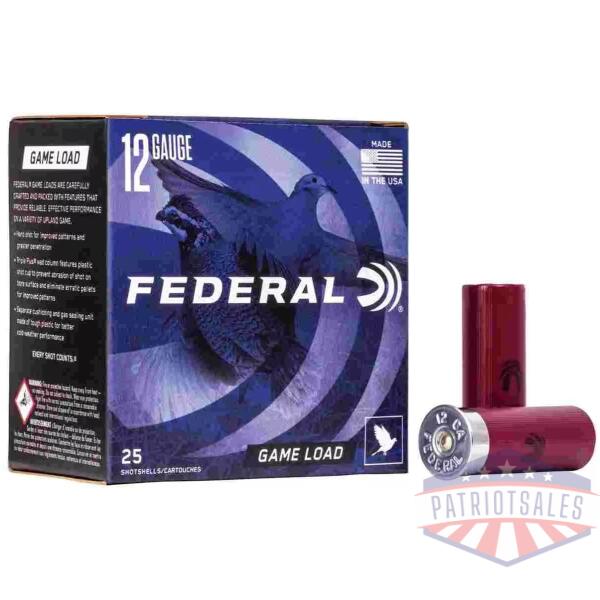FEDERAL GAME-SHOK GAME LOAD SS 12GA 2-3/4" 3-1/4DE 1OZ 6 AMMO 25RD