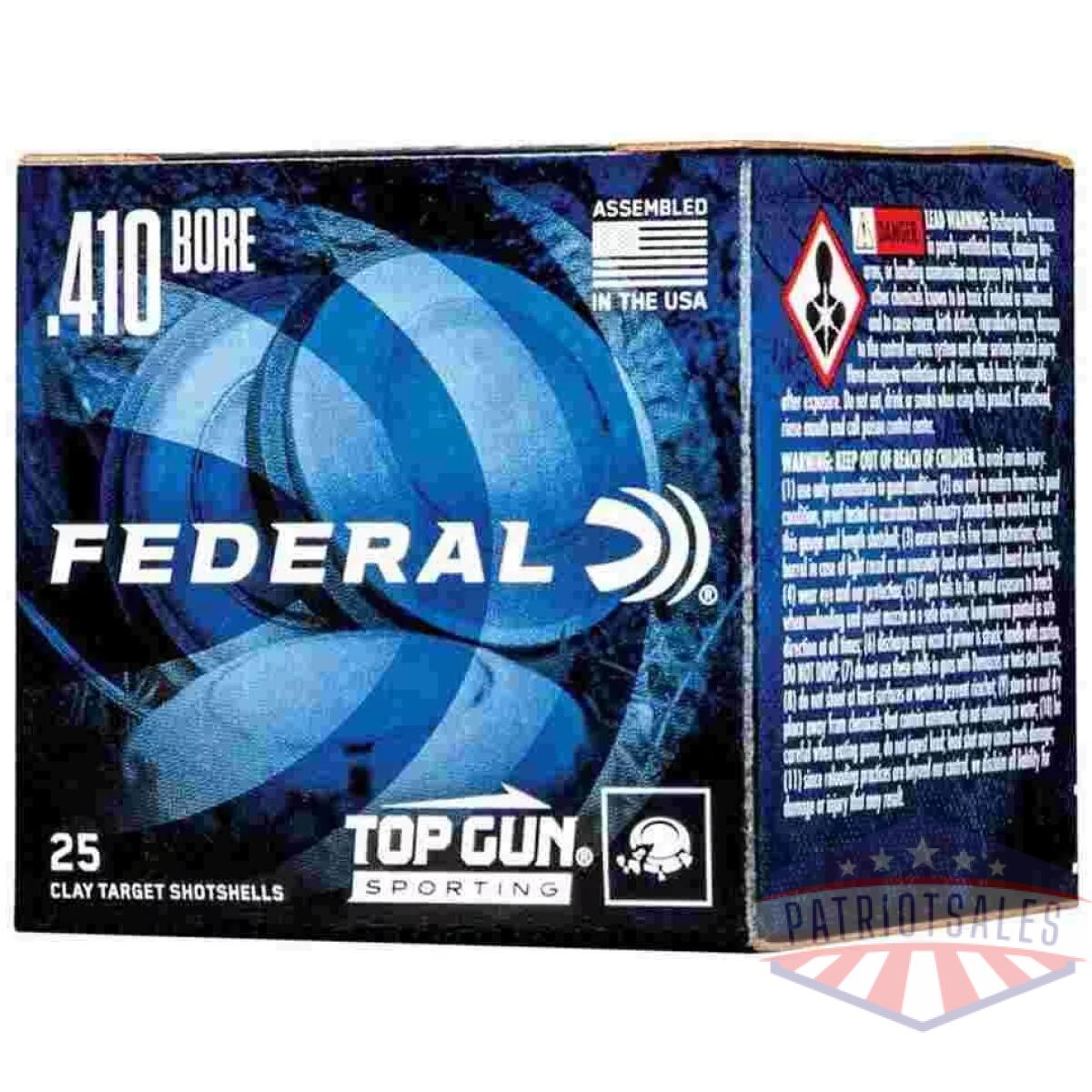 Https3a2f2fmedia. Chattanoogashooting. Com2fimages2fproduct2ffatgs4121482ffatgs412148-1 - federal top gun sporting shotshells. 410 2-1/2" 1/2 oz 1330 fps #8 25/ct - https3a2f2fmedia. Chattanoogashooting. Com2fimages2fproduct2ffatgs4121482ffatgs412148 1