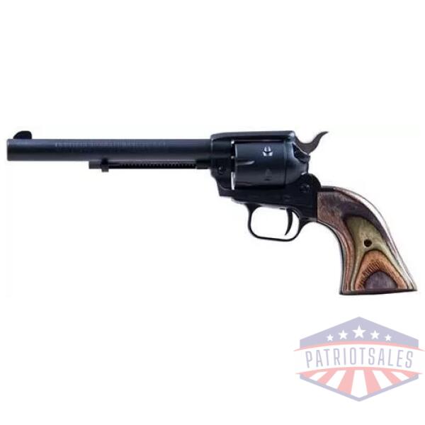 Heritage Rough Rider Handgun .22LR/.22 WMR 6rd Capacity 6.5" Barrel Black Satin Camo Laminate Grips