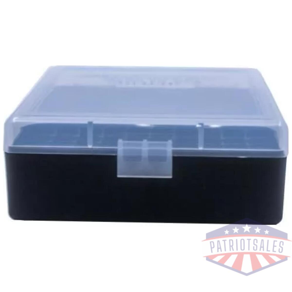 Berry's ammo box #003 -. 38/. 357 cal 100/rd clear/black - image 1