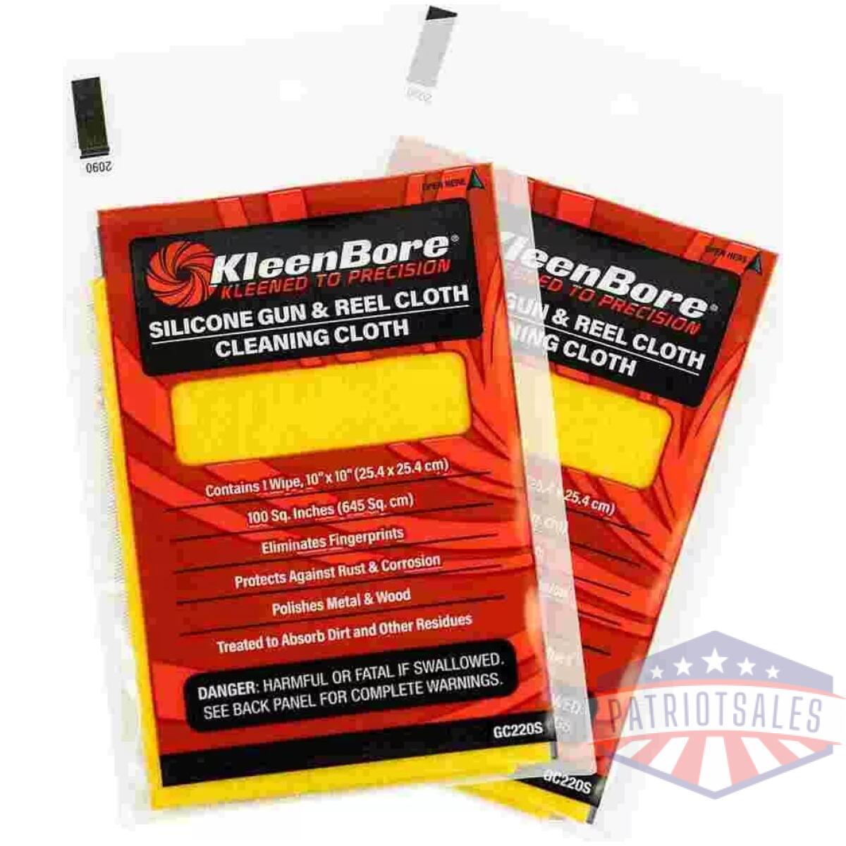 Kleenbore silicone gun & reel cloth 10/ct - image 1