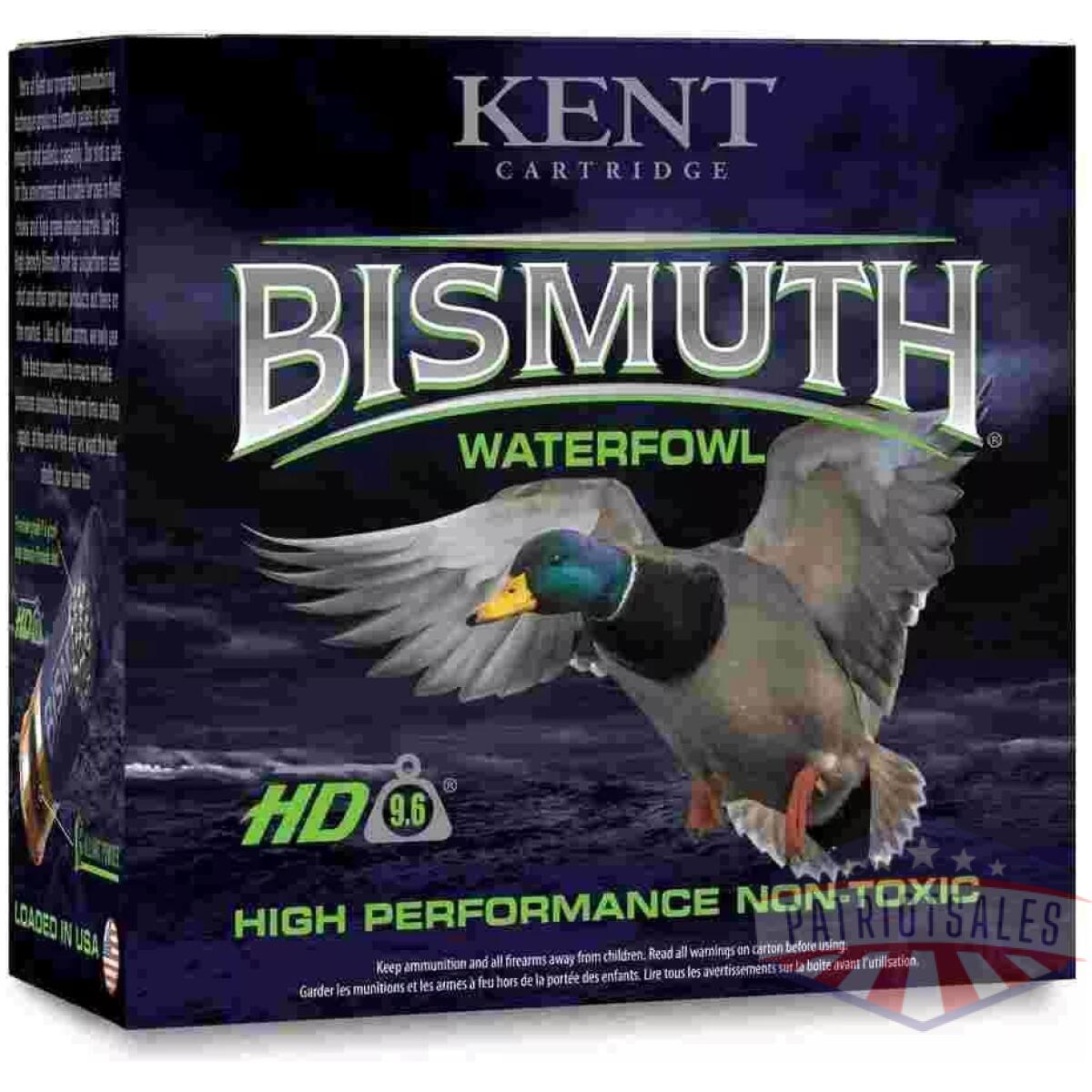 Kent bismuth high-performance non-toxic waterfowl & upland shotshells 20ga 3" 1oz 1400 fps #4 25/ct - image 1