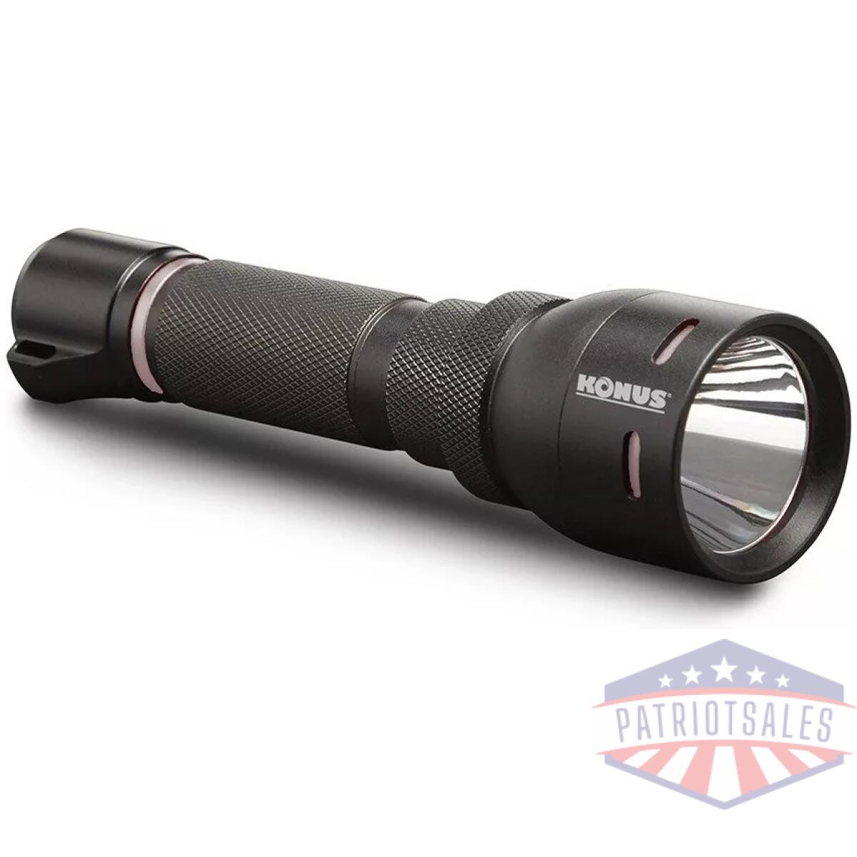 Konus rechargeable tactical flashlight w remote switch / mount ring - 1000 lumens - image 1