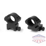 Konus 2-Piece Steel Riflescope Rings With Quick Release Lever 30mm Low - Matte Black