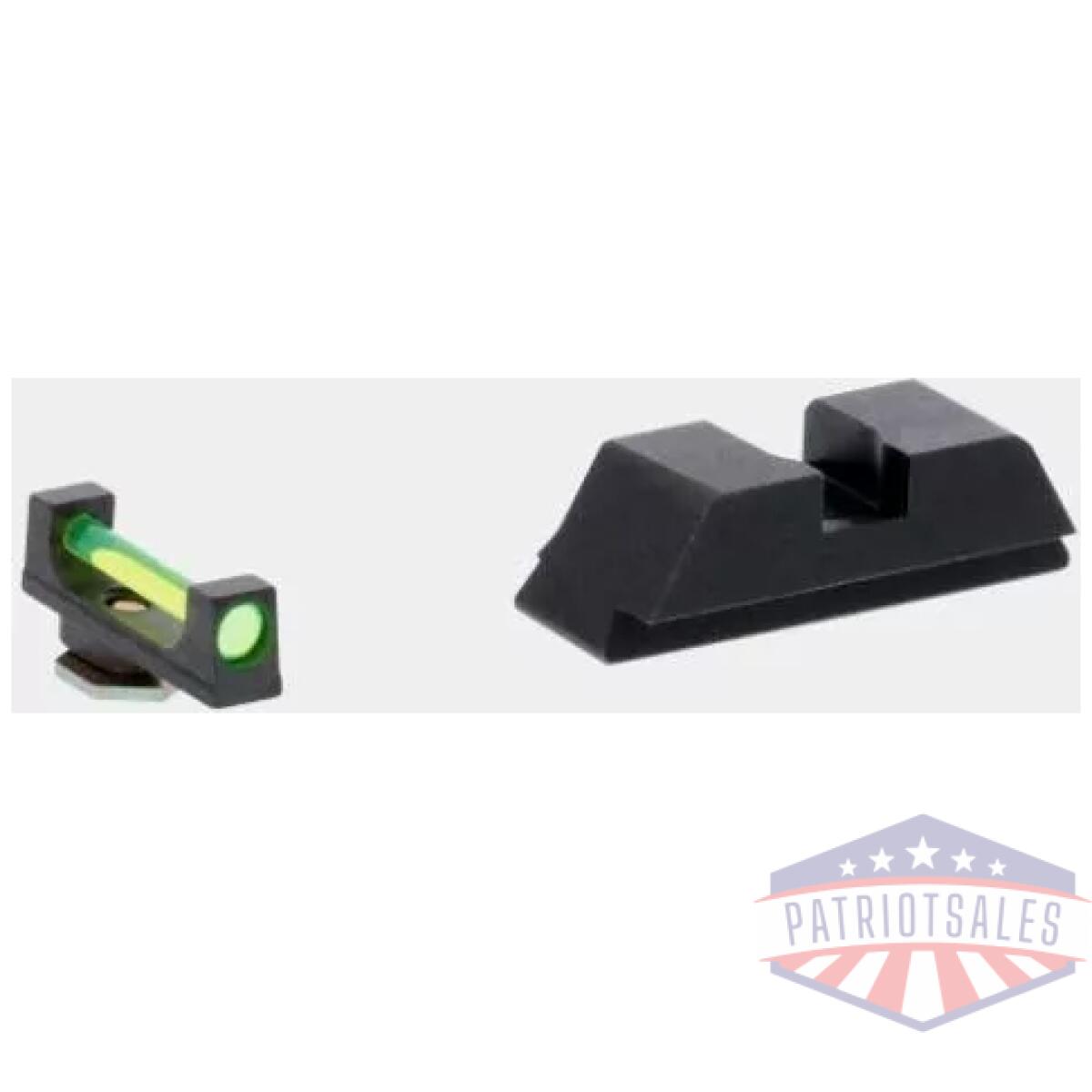 Ameriglo green fiber. 115 front black rear for glock gen5 17-19-19x-26-34-45 - image 1
