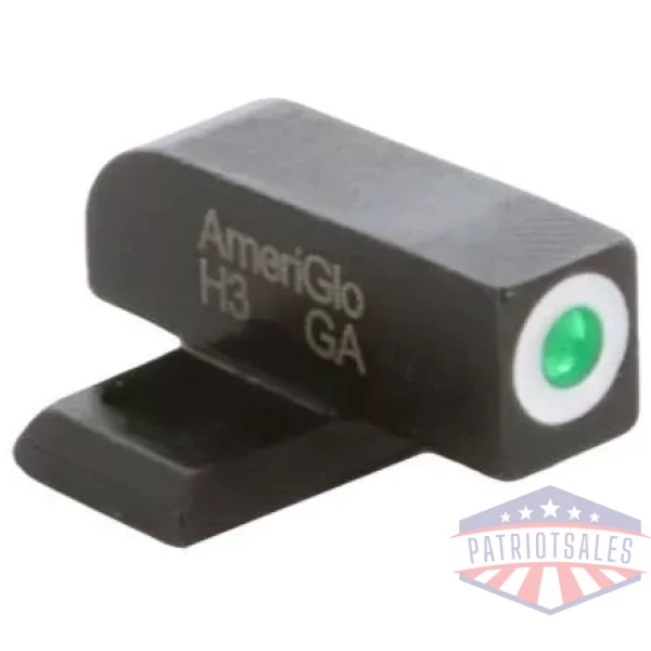 Ameriglo Green Tritium White Outline Front Sight .220in H .140in W Hellcat