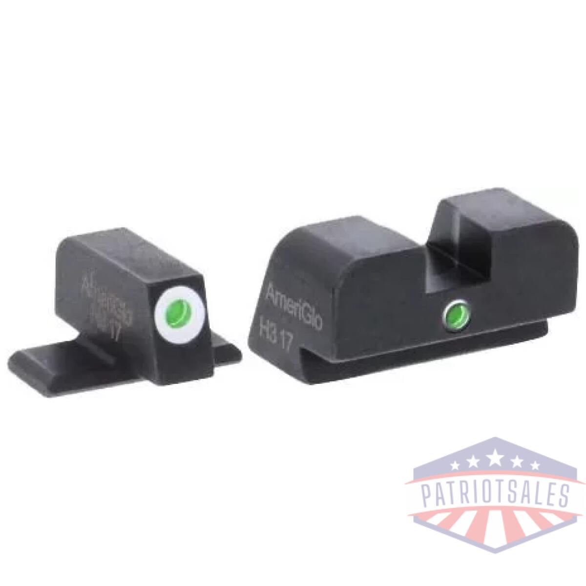 Green tritium outline white/green single dot for sig #8 height - image 1