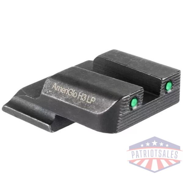 Ameriglo 2-Dot Tritium Rear Handgun Sight for S&W M&P (Excludes .22/.380/Shield/EZ/Pro) Green with Black