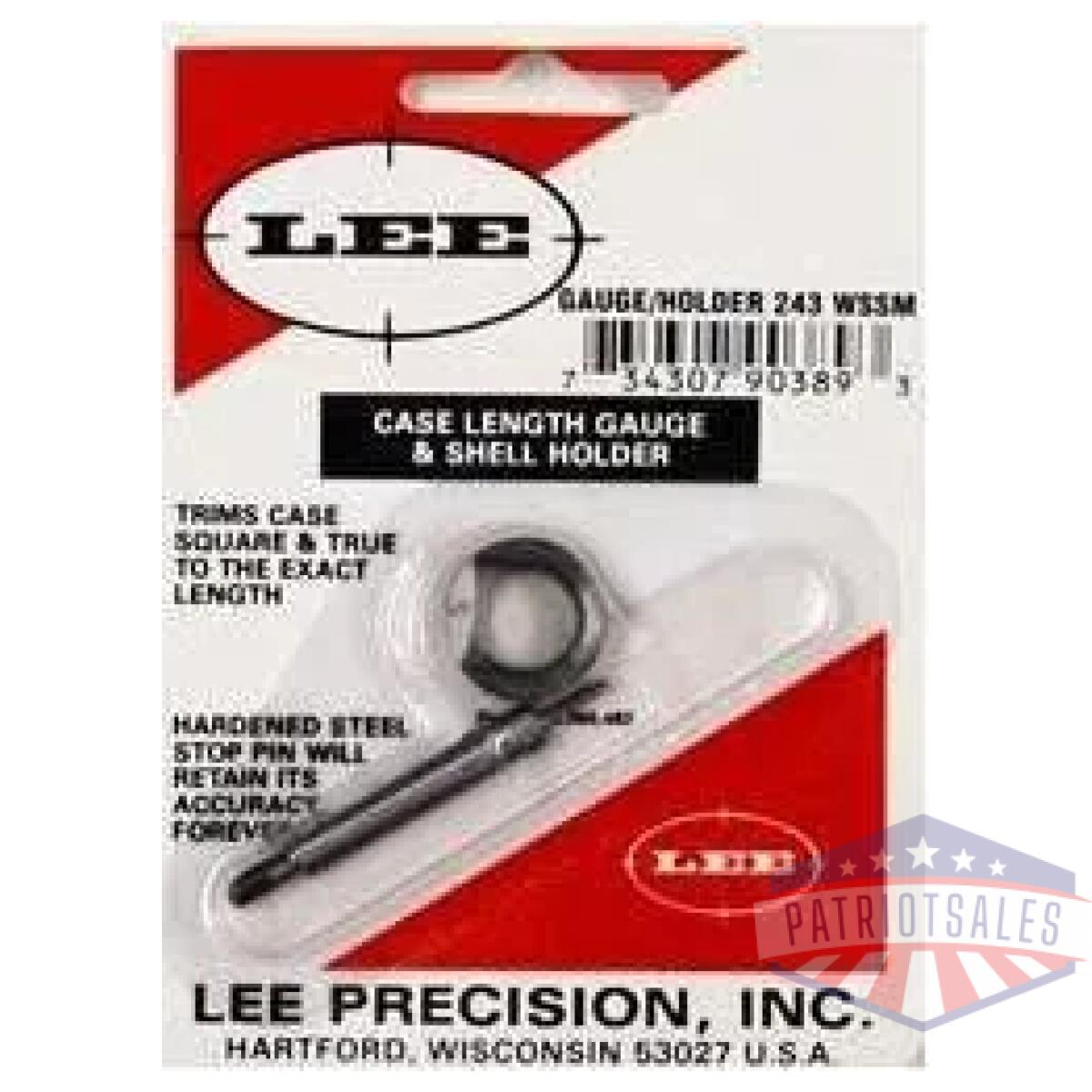Lee case length gage and shell holder. 243 wssm - image 1