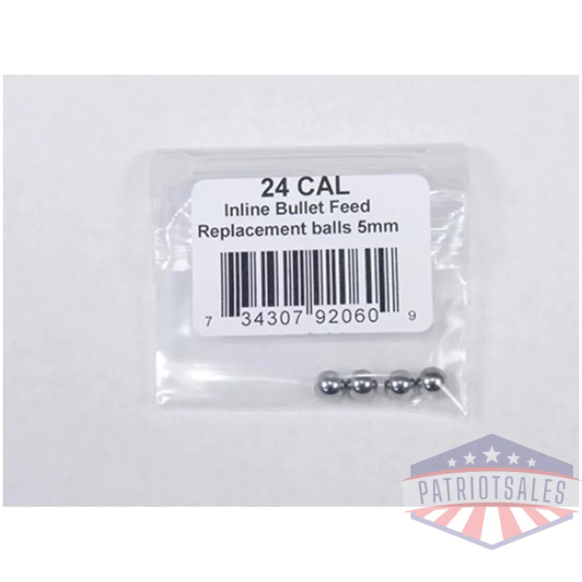 Lee inline bf (bullet feed) replacement balls. 24 cal - image 1