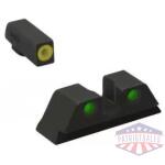 Meprolight ML41230 Hyper-Bright Yellow Ring Front/Green Rear Sights for Kimber 1911 Suppressed Models